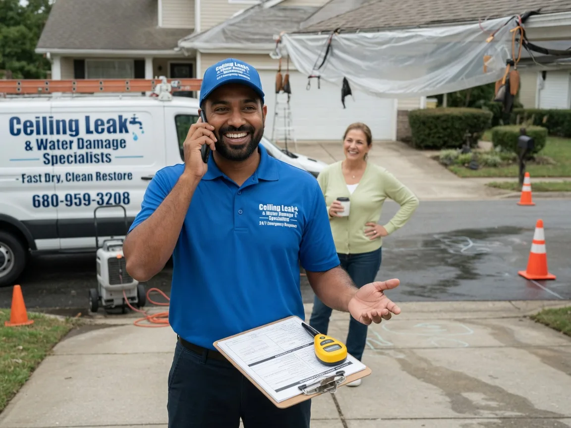 Ceiling Leak Cleanup Hickory Grove, SC FAQs